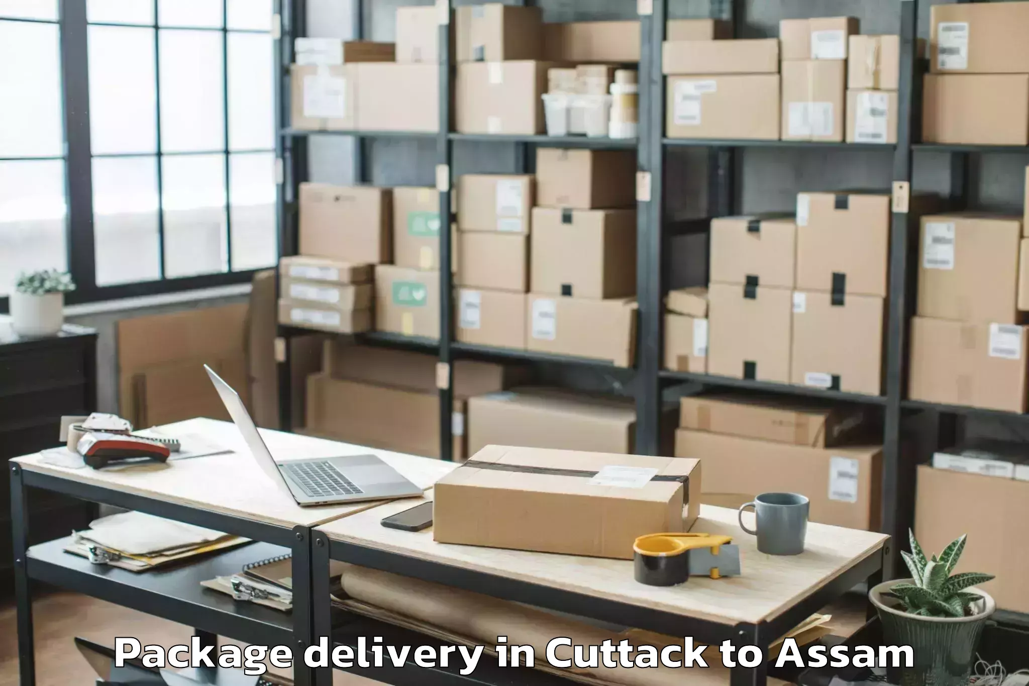 Trusted Cuttack to Abhayapuri Package Delivery